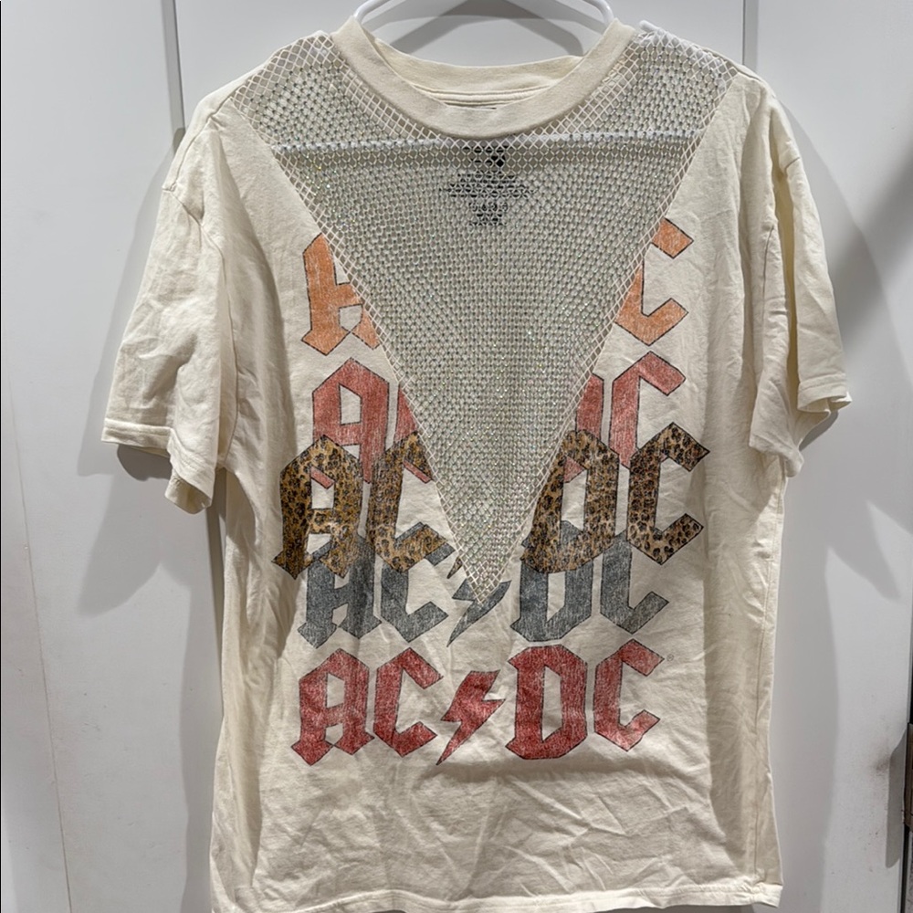 ACDC Rhinestone Washed Tee